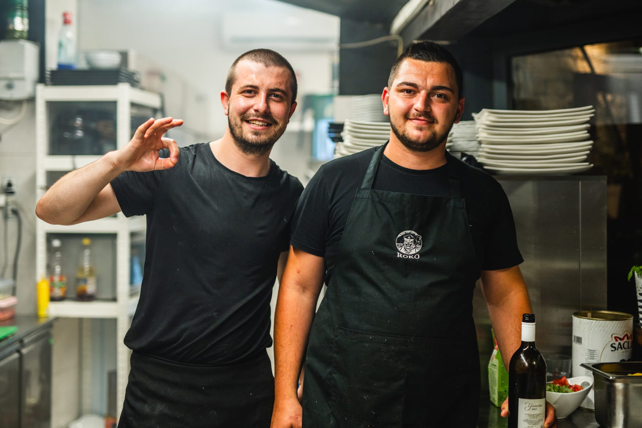 Two Roko chefs in the kitchen